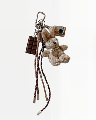 Bag Charm Ursinho com Colar