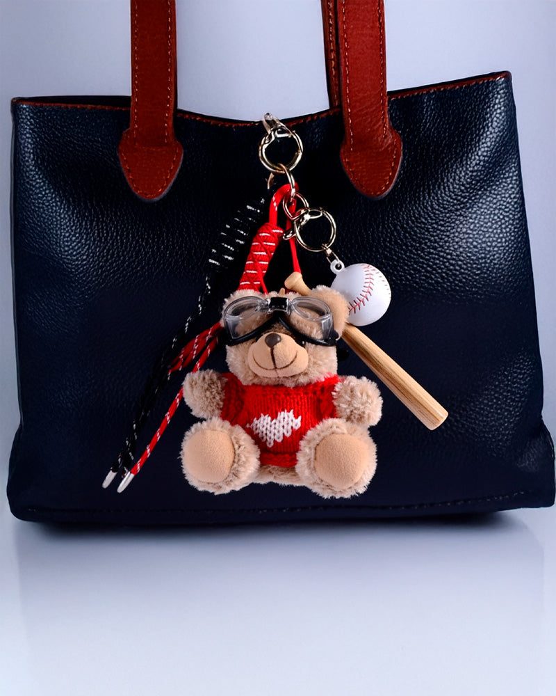 Bag Charm Ursinho de Óculos